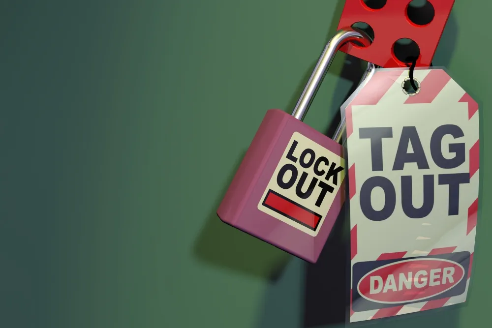 Violet lock out tag out system