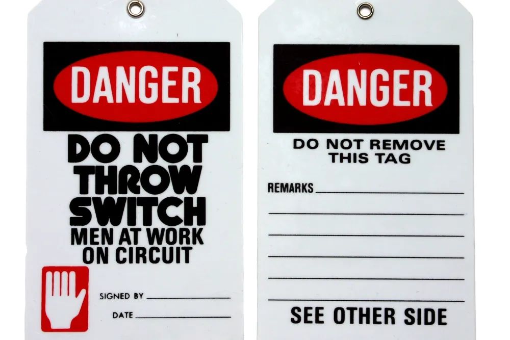 Danger lockout tagout