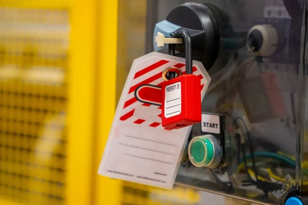 lockout/tagout for energy hazard prevention
