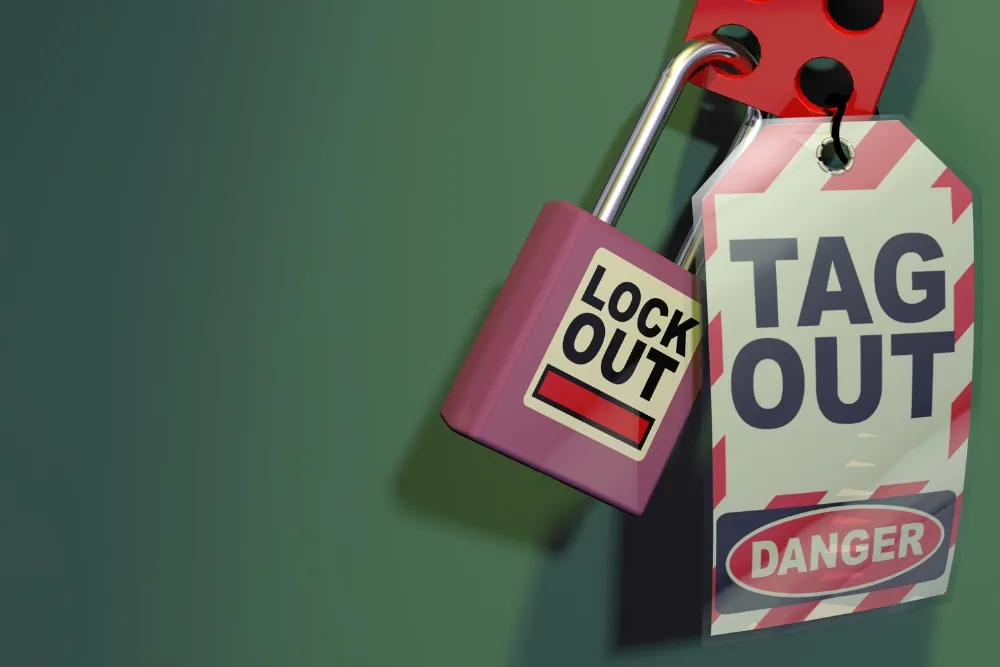 a hanging lockout/tagout