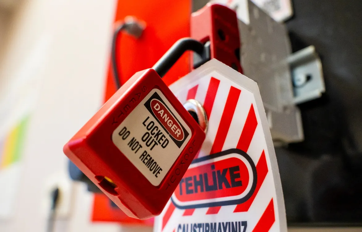 a hanging lockout and tagout
